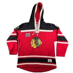 Chicago Blackhawks Old Time Hockey Hoodie Jersey Patrick Kane #88 Mens 3XL Red